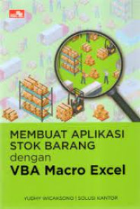 Membuat aplikasi stok barang dengan vba macro excel dan access