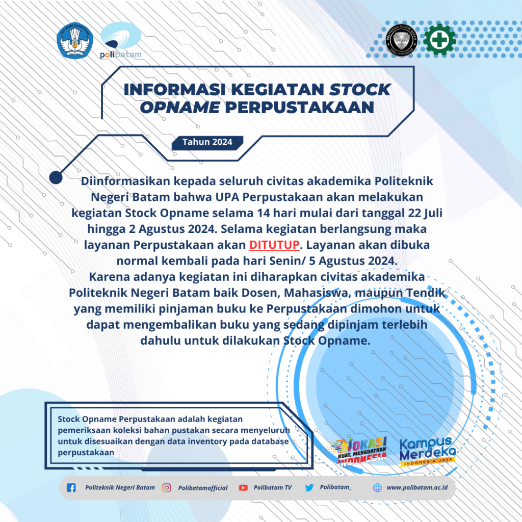 Informasi Archives UPA Perpustakaan Polibatam